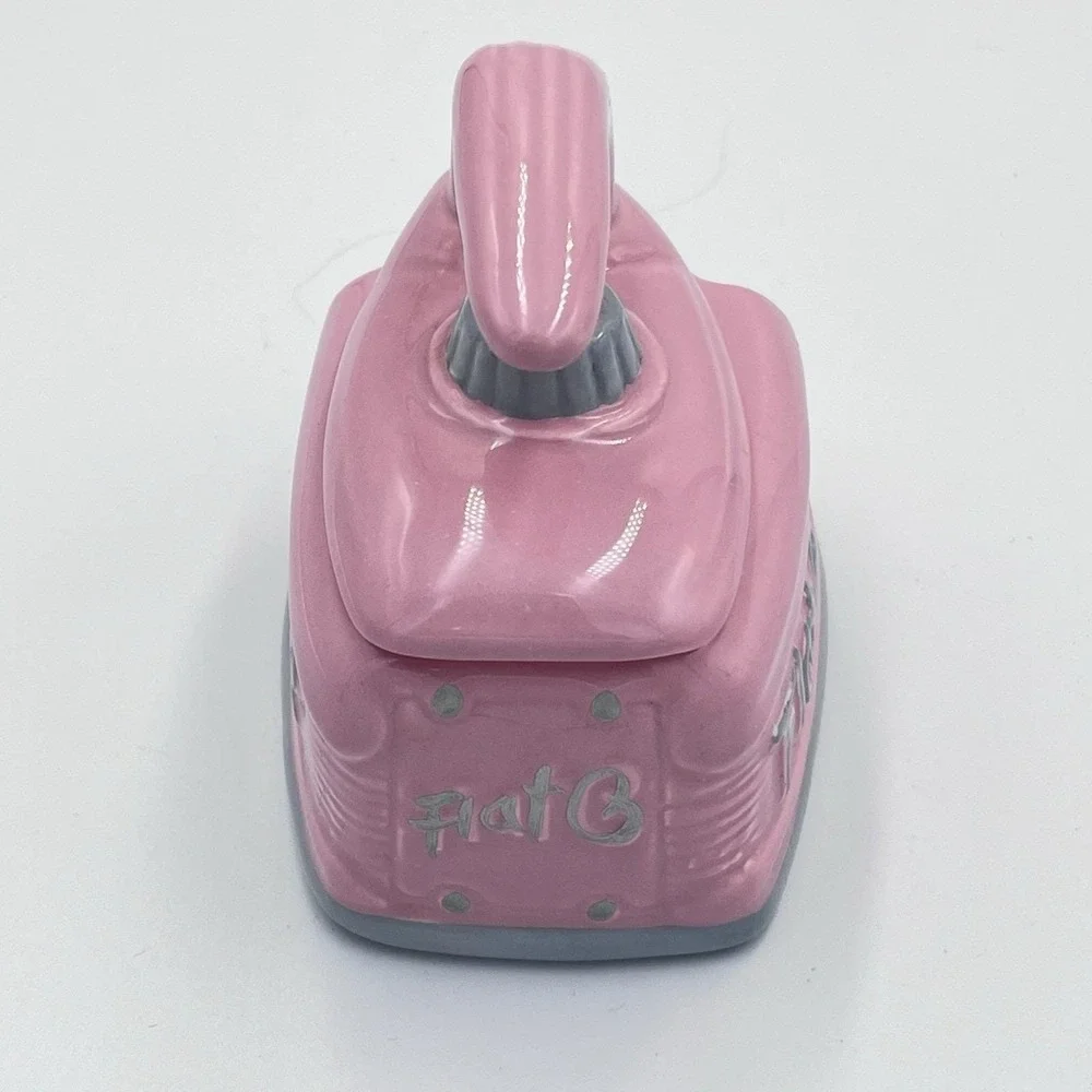 Fitz And Floyd 50's Kitchen Omnibus Pink Iron Sugar Bowl 1994 Rare - Picture 3 of 6